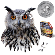 Madd Capp Puzzles – I Am Owl Jigsaw Puzzle | 535 Pieces – puzzle and packaging