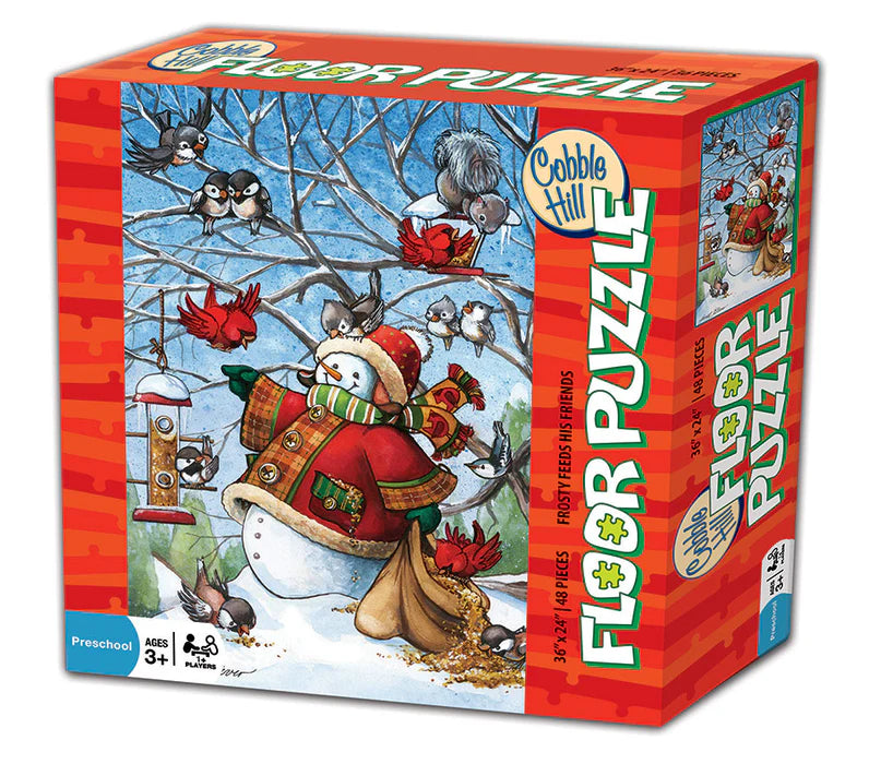 Cobble Hill - 1000 Piece Puzzle - Frosty Feeds His Friends (New Version)