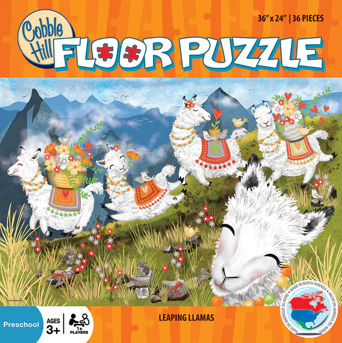 Cobble Hill - 36 Piece Puzzle - Leaping Llamas