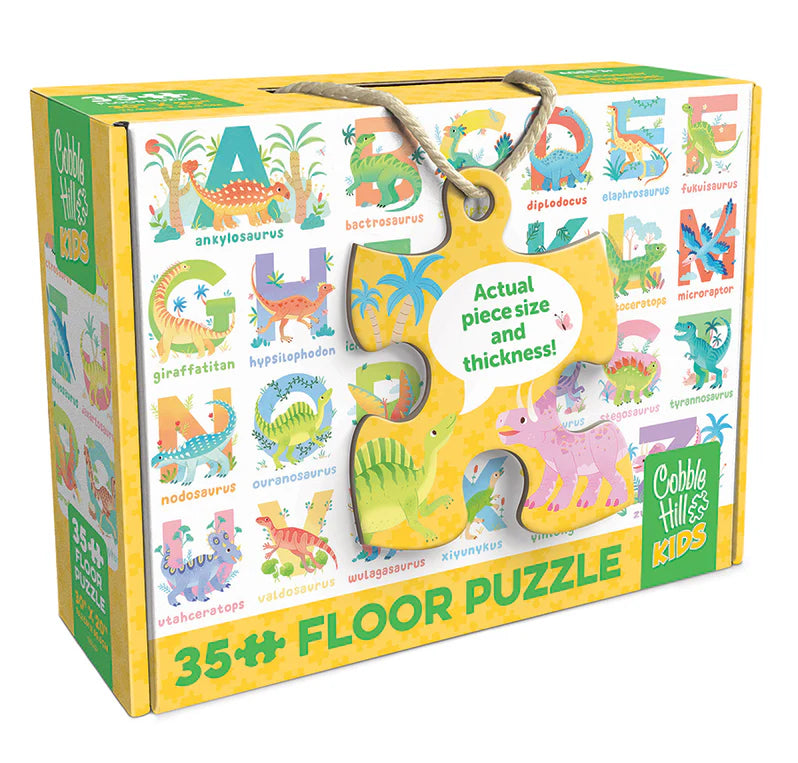 Cobble Hill - 35 Piece Jigsaw Puzzle - Dinosaur Alphabet | Old Version