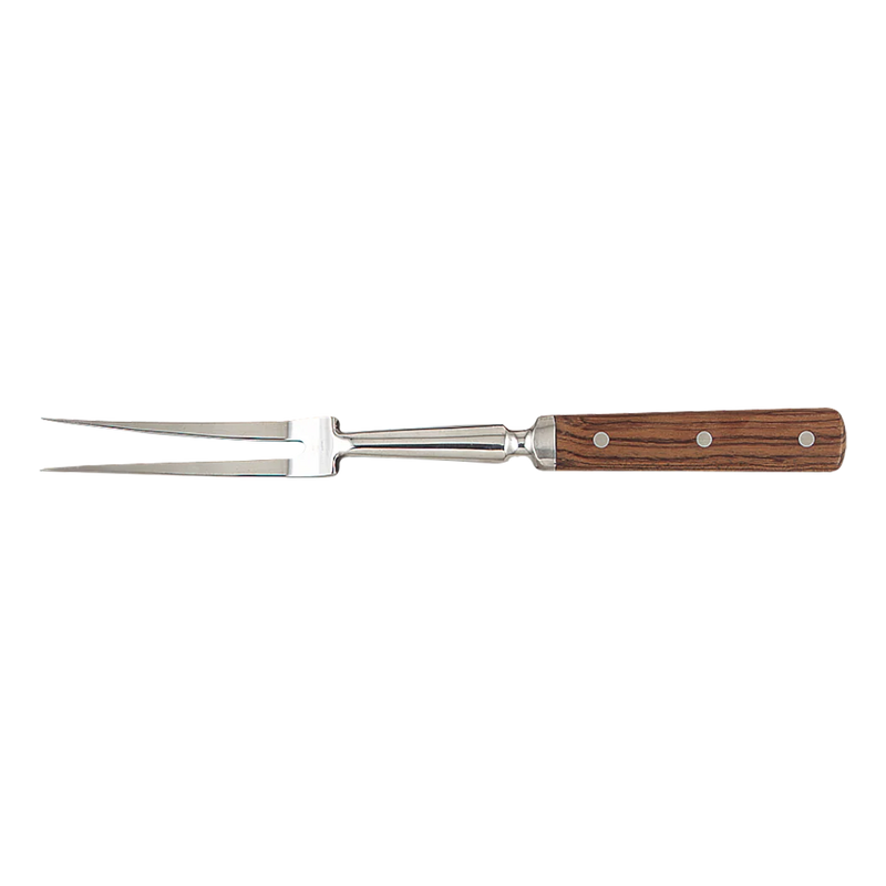 Browne - Pot Fork - Wood Handle - 14 in / 35.6 cm - Stainless Steel