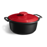 Emile Henry Sublime+ Round Casserole 5.5L Grand Cru