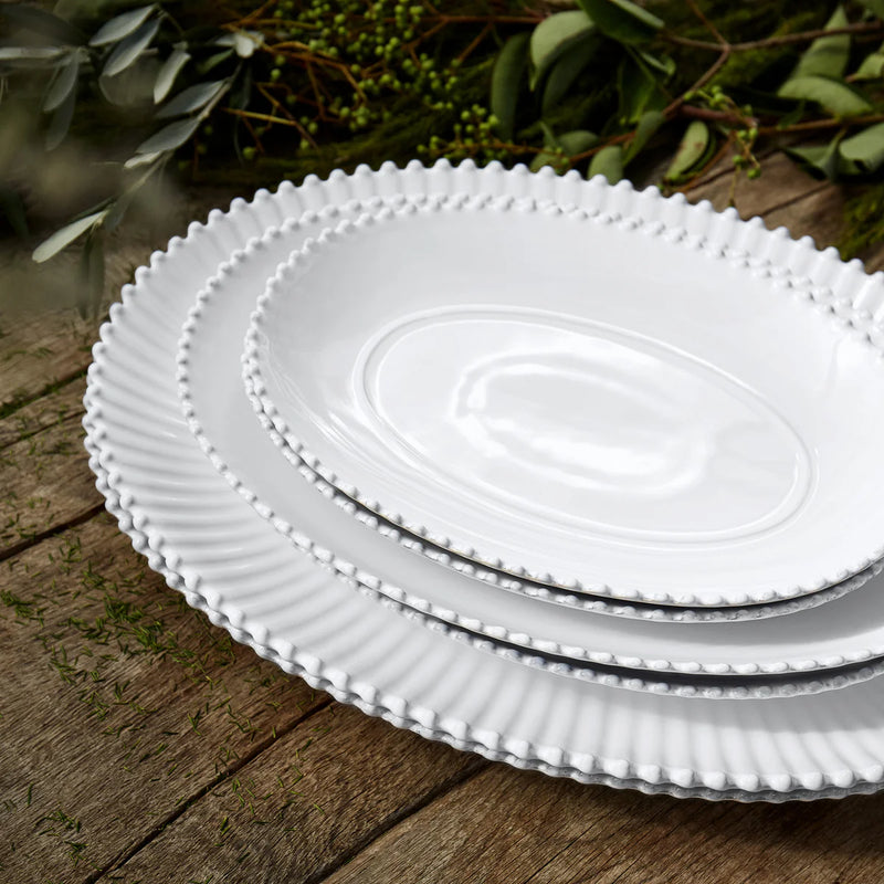 Costa Nova - Pearl White Oval Platter Medium