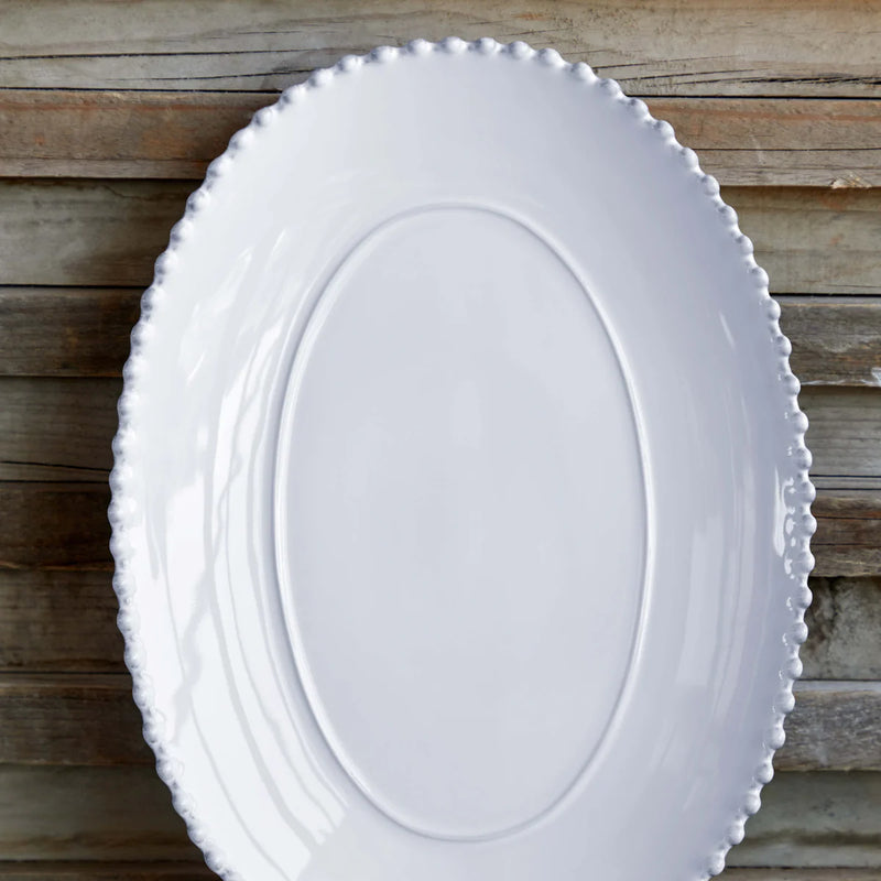 Costa Nova - Pearl White Oval Platter Medium