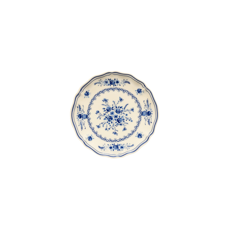 Vila - Beige-blue Appetizer Plate | 7" / 17 cm