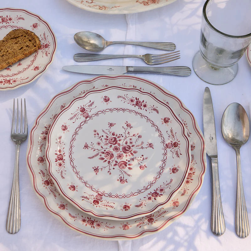 Costa Nova - Vila White - Assiette plate Rouge