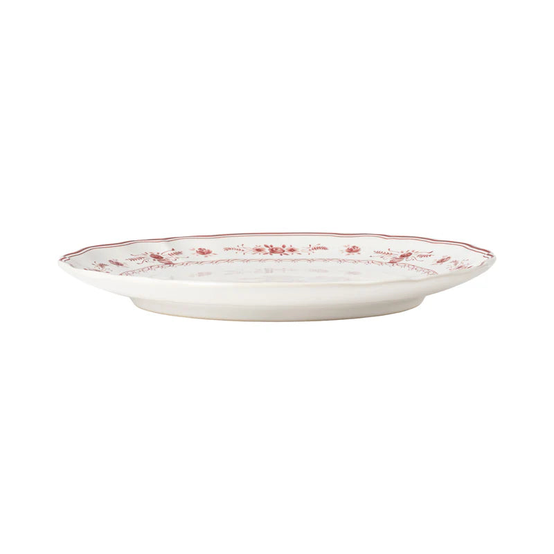 Costa Nova - Vila White - Assiette plate Rouge