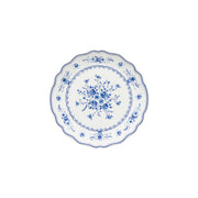 Vila - White-blue Salad/dessert Plate | 8" / 21 cm - Set of 6
