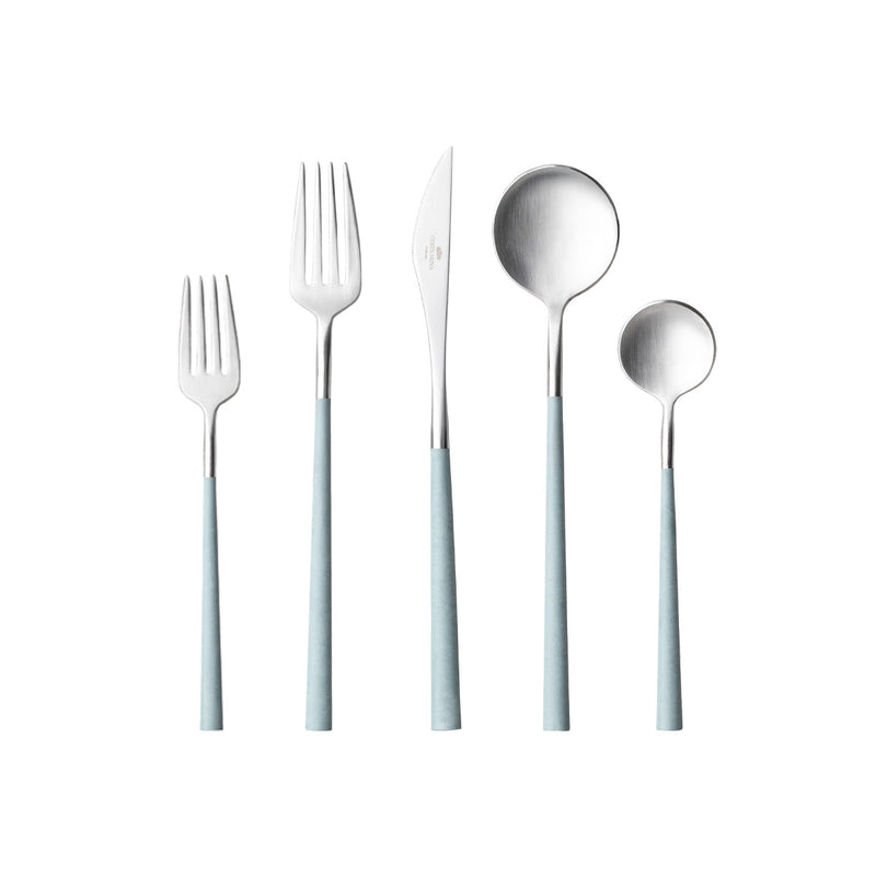 Mito - Brushed - Mint Flatware 5 Pieces - Set of 12