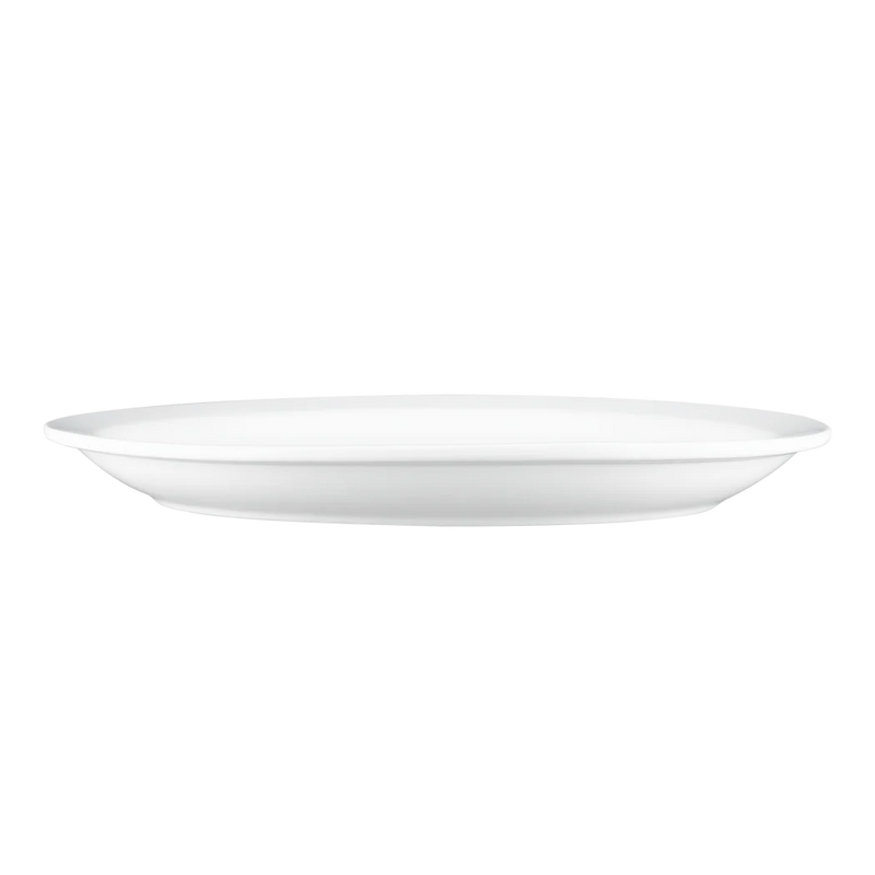 Browne - Palm Oval Platter - White - Porcelain | Diameter 9.75 in / 24.8 cm