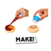 SlimeLife - Chocolate-Iced and Cream-Filled Donuts Slime Playset — making pretend slime donuts