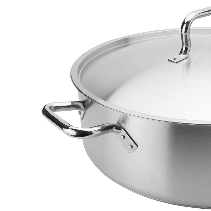 Browne - ELEMENTS Brazier w/Cover, 20qt/19 L, 15.7 × 6.1 in/39.9 × 15.5 cm, SS, NSF