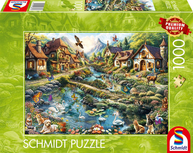 Schmidt Spiele - Village on the Edge of the Forest Puzzle - 1,000 Pieces