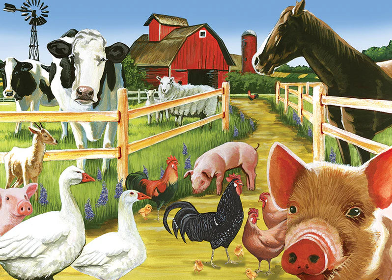 Cobble Hill - Puzzle à plateau 35 pièces - Bienvenue à la ferme