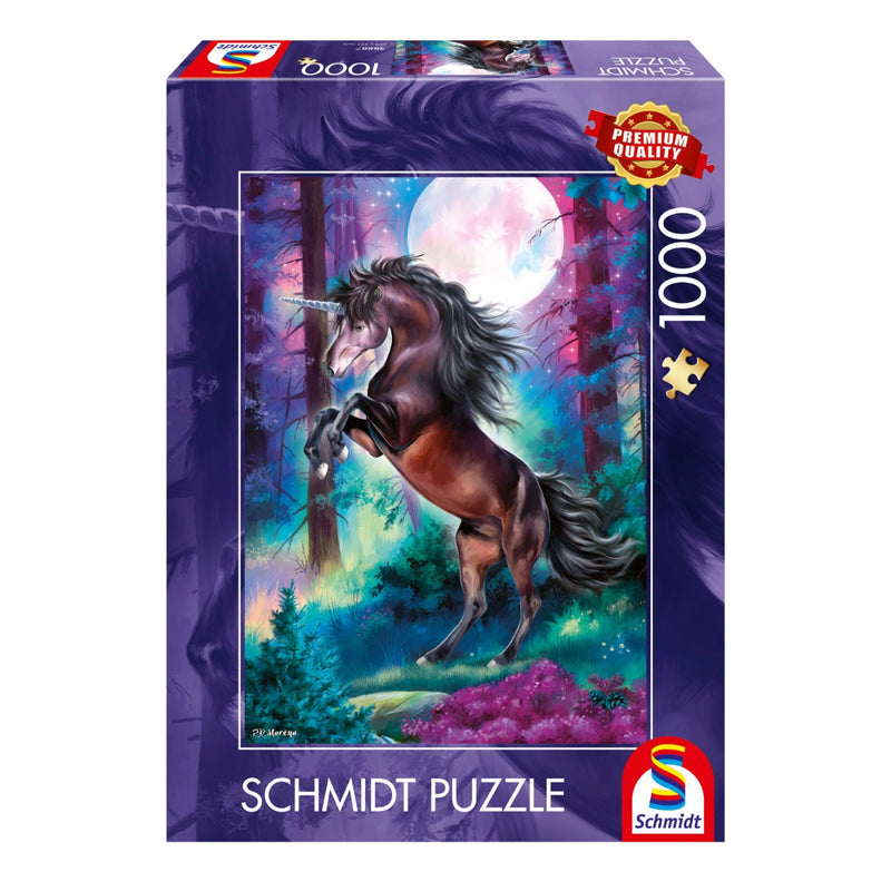 Schmidt Spiele - Unicorn in Full Moon Puzzle - 1,000 Pieces