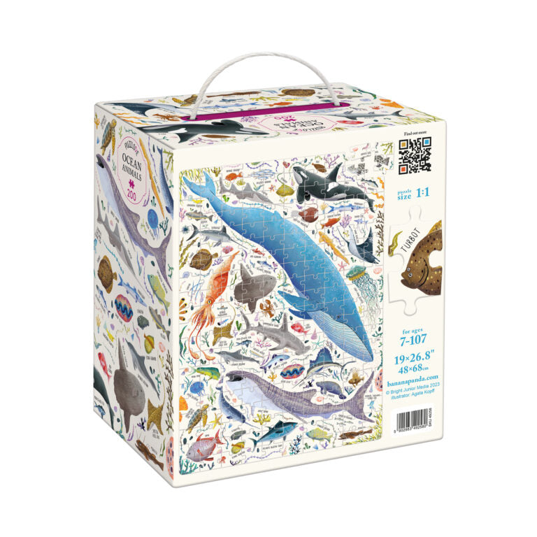 Banana Panda - Puzzlove - Puzzle de 200 pièces Animaux marins (7+)
