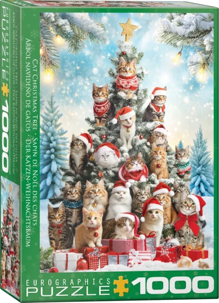 Eurographics - Puzzle de 1000 pièces - Sapin de Noël aux Chats