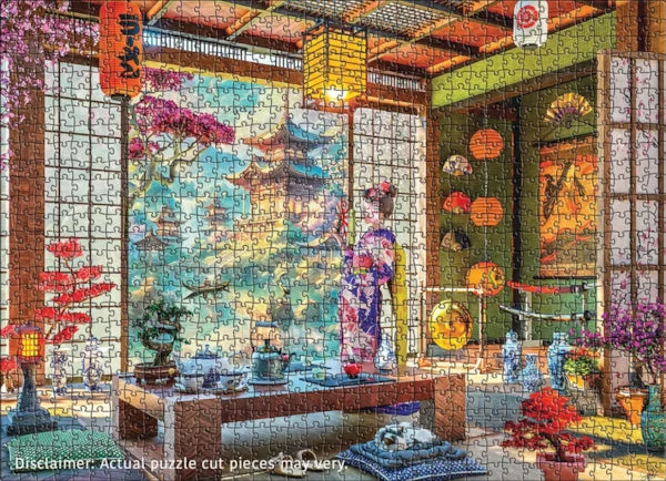 Eurographics - Puzzle de 1000 pièces - Salon de thé japonais par Dominic Davison