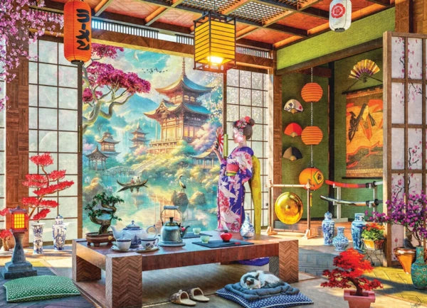 Eurographics - Puzzle de 1000 pièces - Salon de thé japonais par Dominic Davison