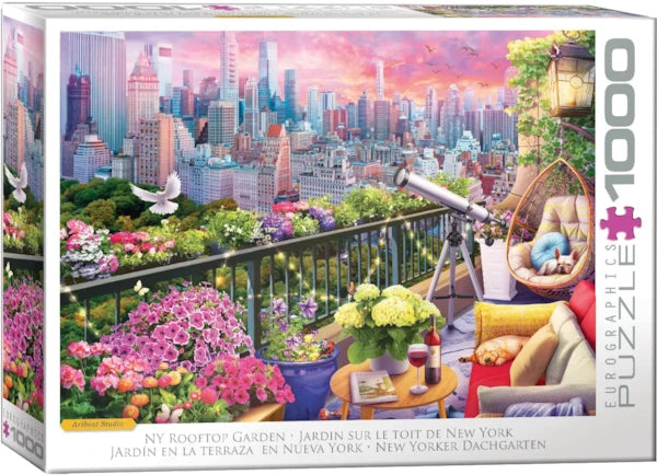 Eurographics - Puzzle de 1000 pièces - Jardin sur le toit de New York par Olena