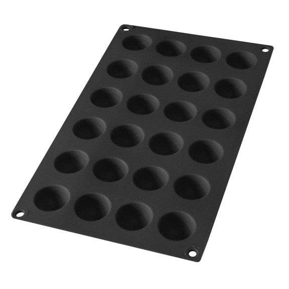 Lékué - Semi-Sphere 24 Cavity Silicone Chocolate Bomb/Cake Mould Black