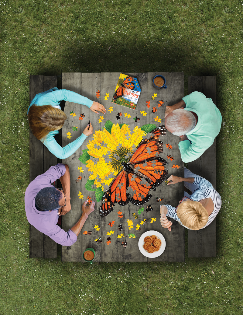 Madd Capp Puzzles – I Am Butterfly Jigsaw Puzzle | 300 Pieces – lifestyle view