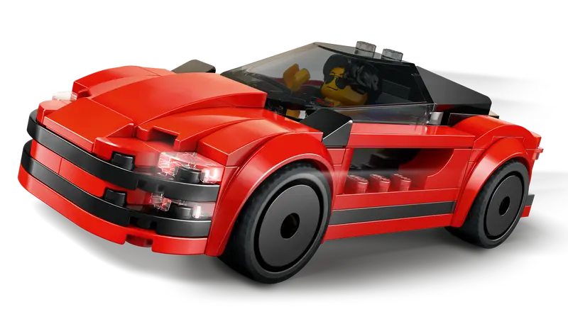 LEGO - 60448 - CITY - Voiture de sport rouge - 109 pièces