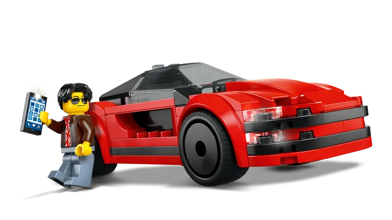 LEGO - 60448 - CITY - Voiture de sport rouge - 109 pièces
