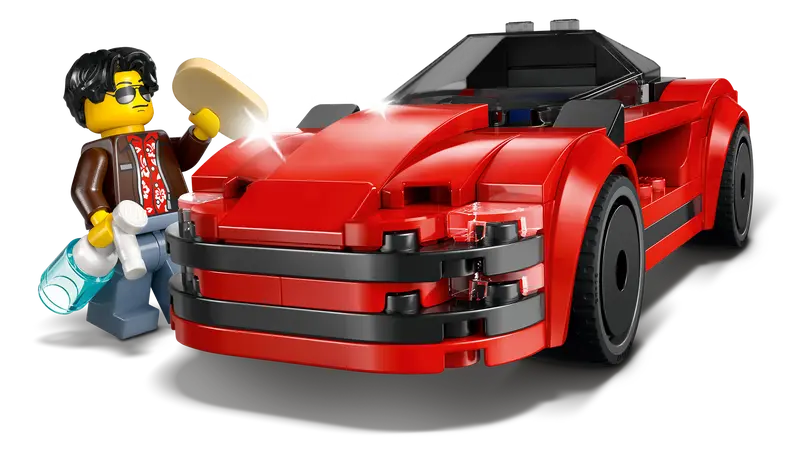LEGO - 60448 - CITY - Voiture de sport rouge - 109 pièces