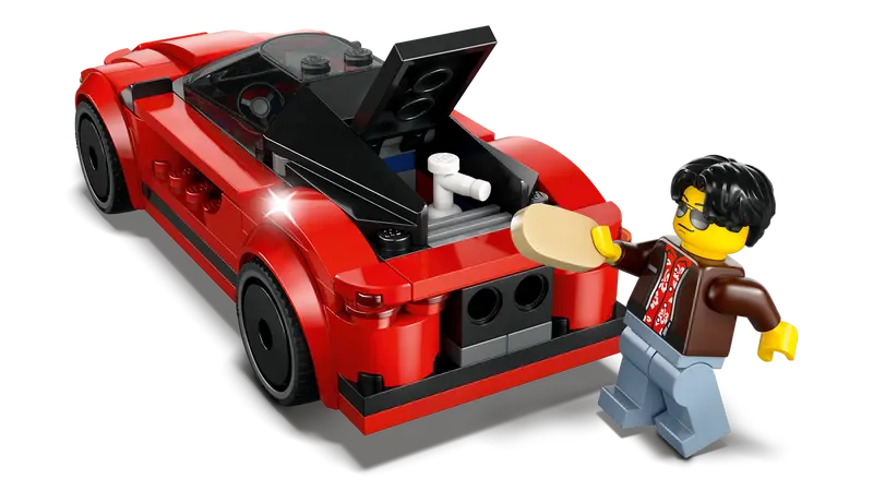 LEGO - 60448 - CITY - Voiture de sport rouge - 109 pièces