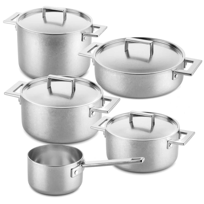 Mepra - Attiva Pewter - 9-Piece Kitchen Set