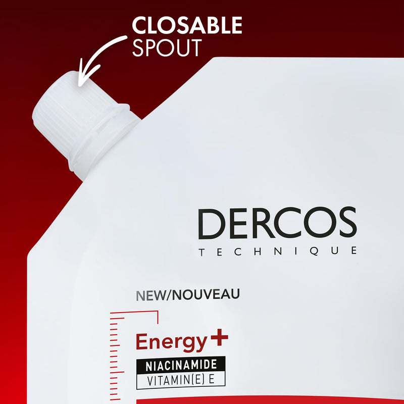 Vichy Dercos Energy+ Shampoo Refill, 400 mL
