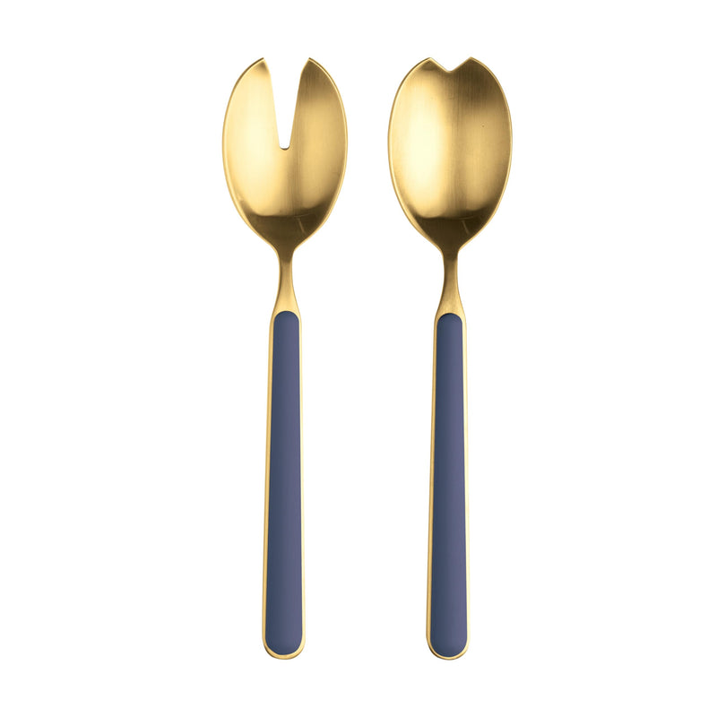 Mepra - Fantasia Ice Gold Salad Cobalt - 2-Piece Serving Set
