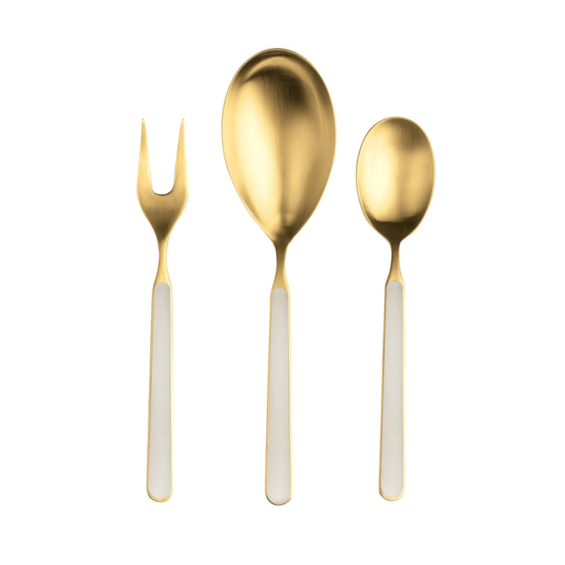 Mepra - Fantasia Ice Gold Turtle-Dove - 3-Piece Serving Set