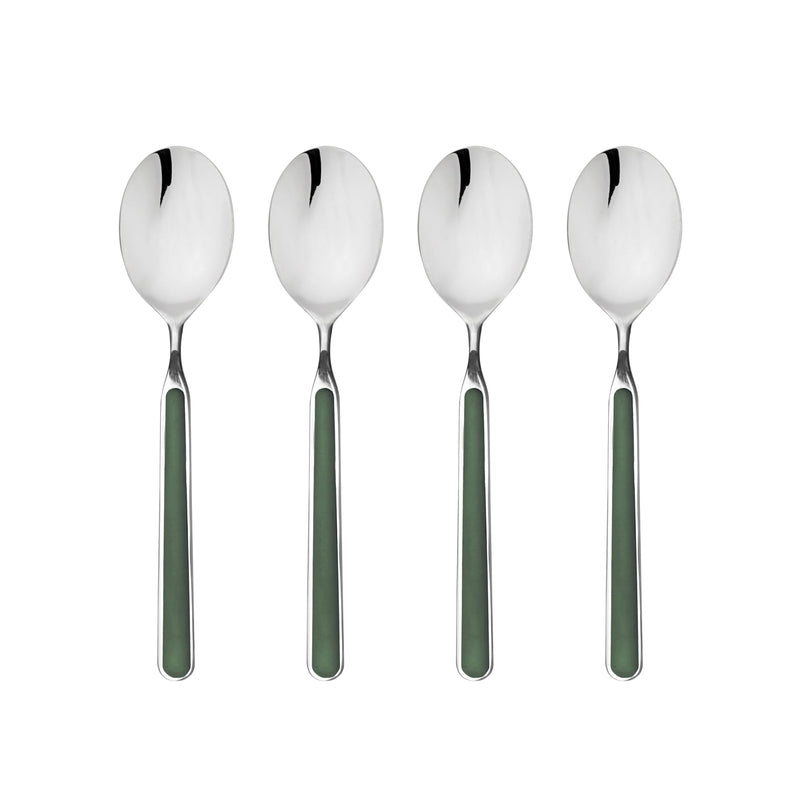 Mepra - Fantasia American Green - 4-Piece Coffee Spoon Set