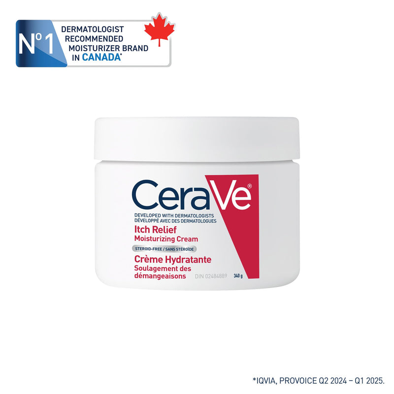 CeraVe - Itch Relief Moisturizing Cream - 1% Pramoxine - 340 g