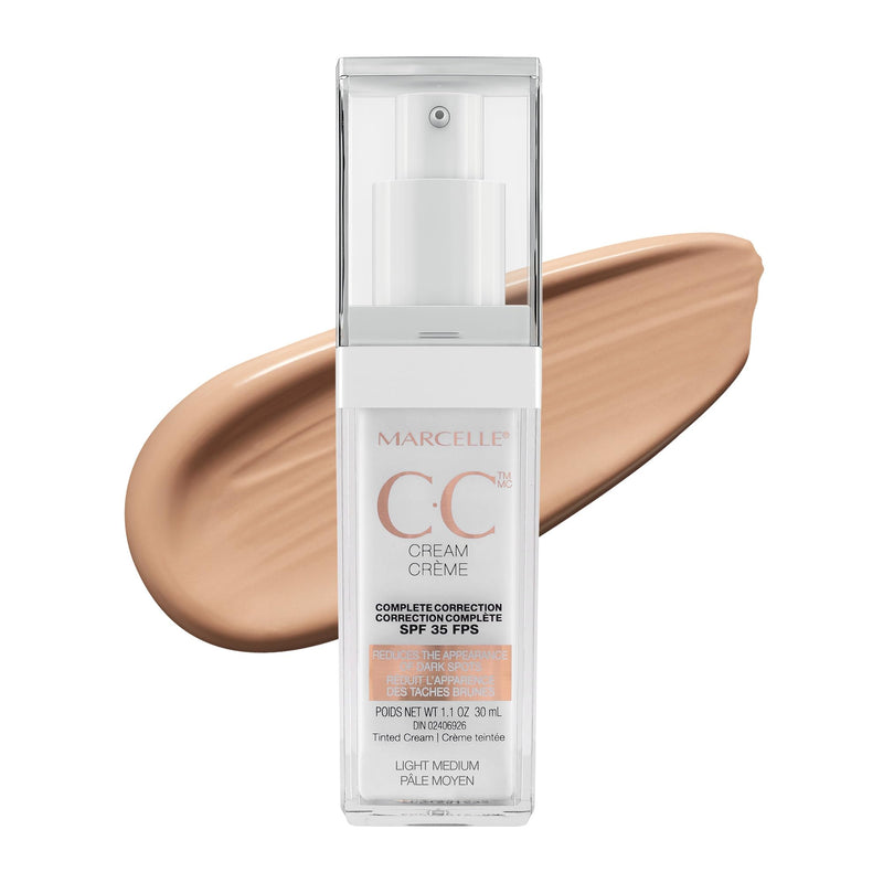 Marcelle CC Cream SPF 35, Light Medium, 30 mL