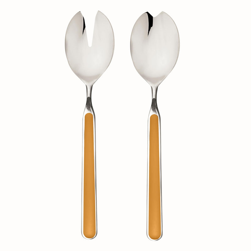 Mepra - Couverts à salade Fantasia Moutarde - Ensemble de 2 pièces