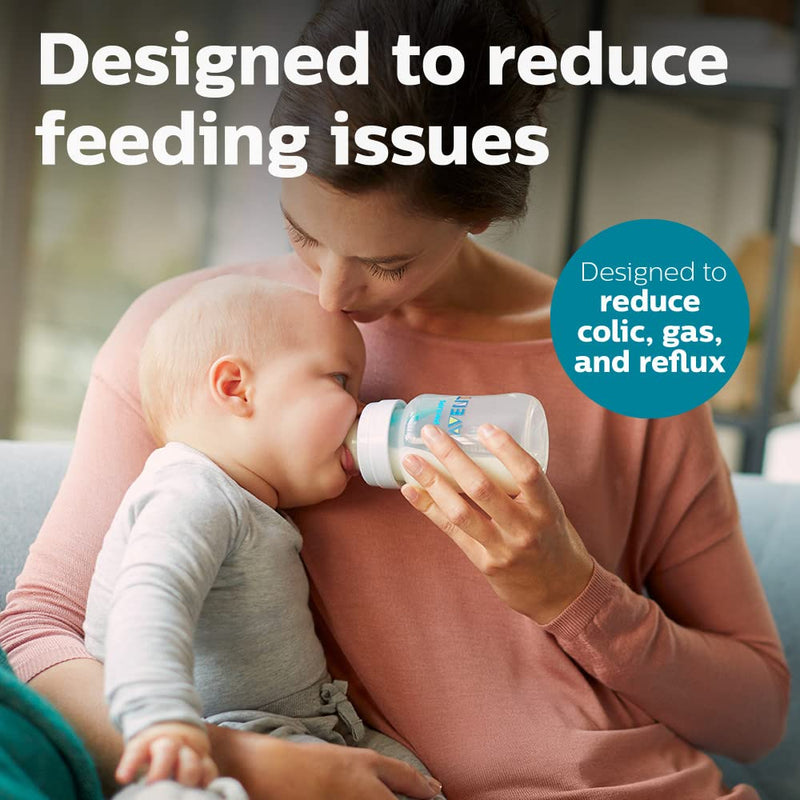 Philips Avent Anti-Colic AirFree Bottle SCY703/03, 9 oz., Medium Flow
