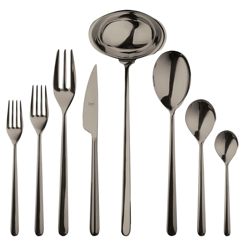Mepra - Linea Black Gold - 43-Piece Flatware Set