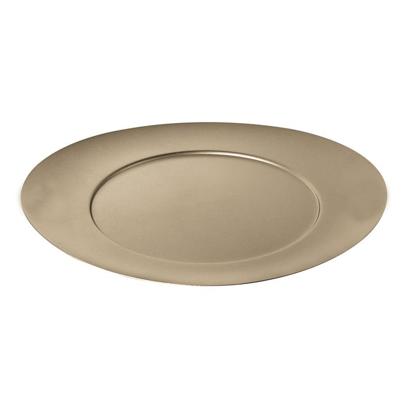 Mepra - Assiette de présentation Atmosfera 34 cm - Materic Champagne