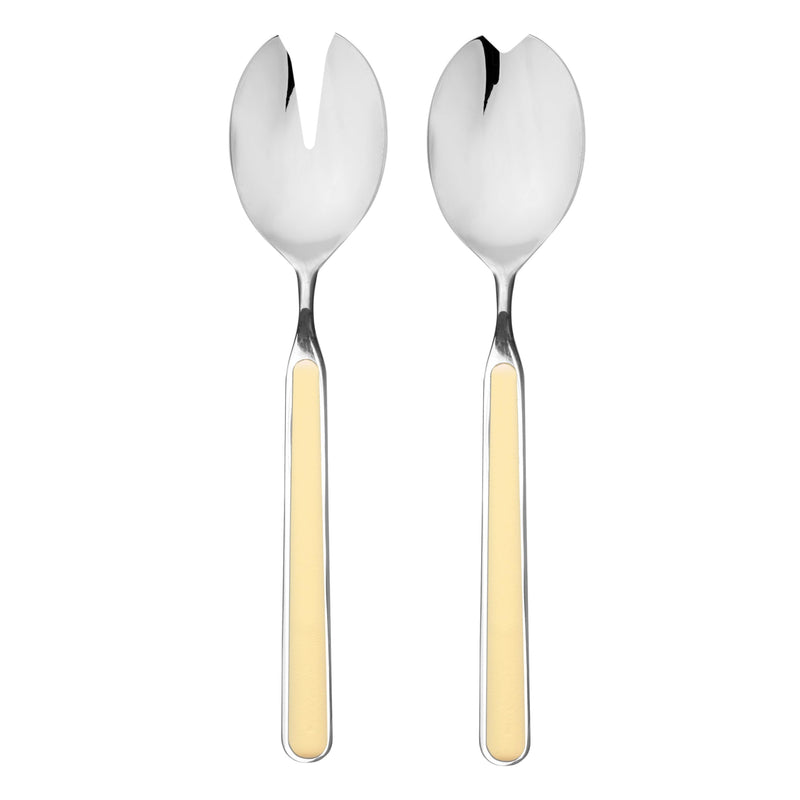 Mepra - Couverts à salade Fantasia Vanilla - Ensemble de 2 pièces
