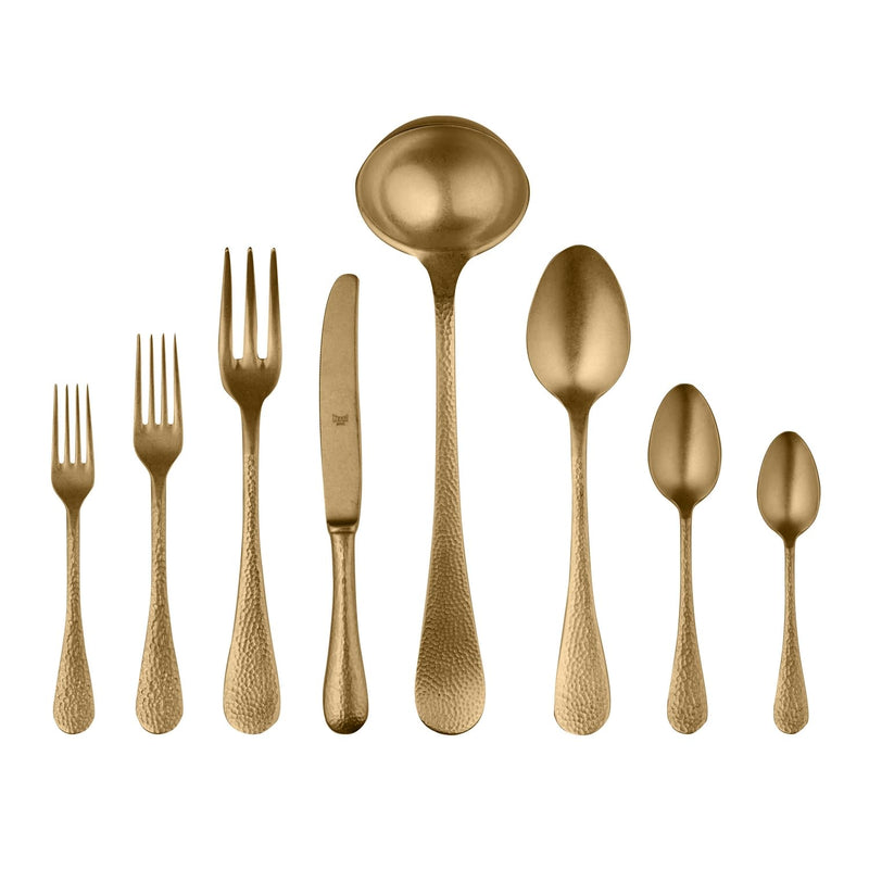 Mepra - Epoque Pewter Gold - 43-Piece Flatware Set