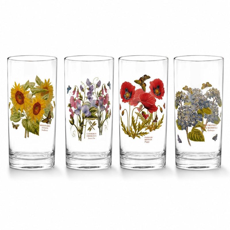Portmeirion - Botanic Garden - Highball Glass - Set of 4 | 15 oz / 444 mL