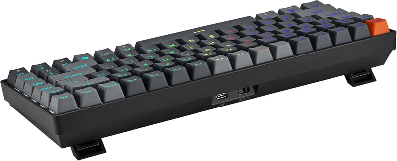 Adesso – Wired/Wireless/Bluetooth Multi-OS Illuminated QMK VIA Mechanical Mini Keyboard With CoPilot AI Hotkey (Red Switch)