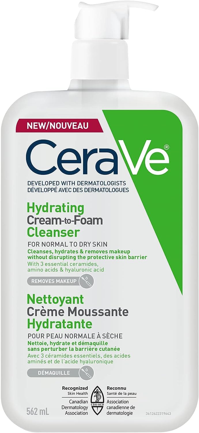 CeraVe - Hydrating Cream-to-Foam Cleanser - 562 mL
