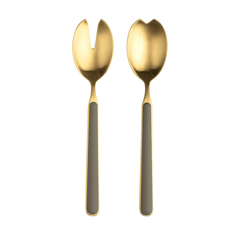Mepra - Ménagère à salade 2 pièces Fantasia Ice Gold Vicuna
