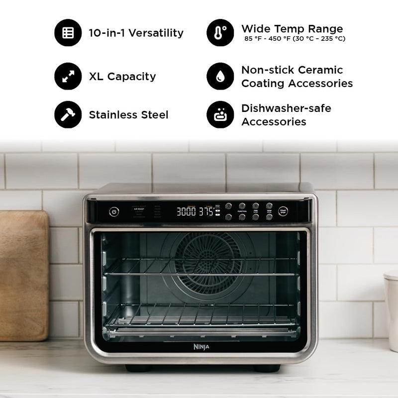 Ninja – Foodi XL Pro DT201C Air Fry Oven – Stainless Steel – product image 2