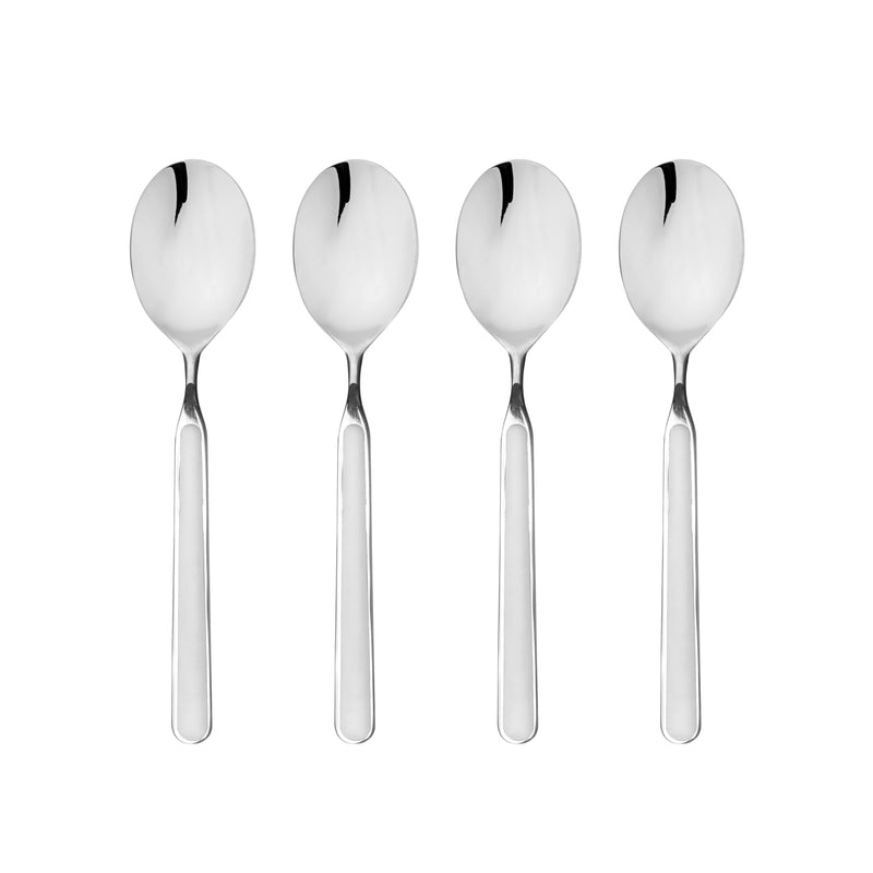 Mepra - Porcelaine Américaine Fantasia - Set de 4 Cuillères à Café