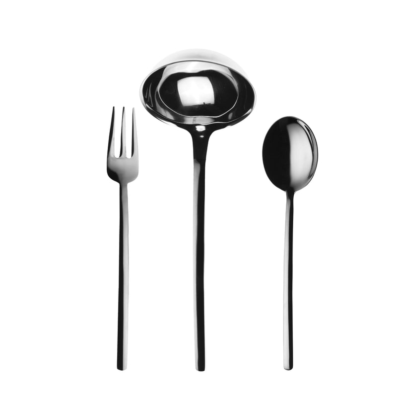 Mepra - Due Mirror - 3-Piece Serving Set